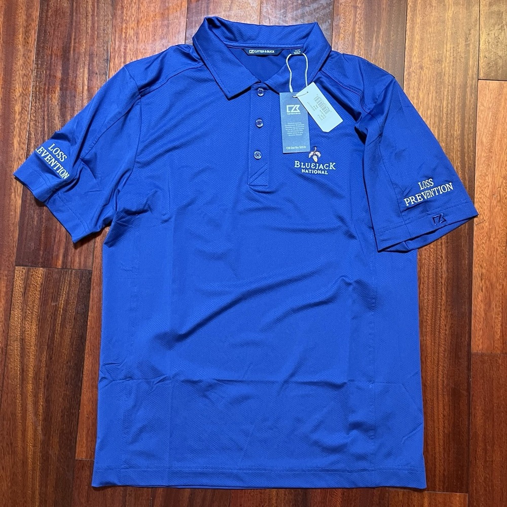 Bluejack National Golf Polo Shirt Mens Medium Cutter & Buck Loss Prevention NWT